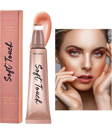 Highlighter Stick Cheek Face Cosmetic Liquid Makeup Stick Highlight - 3D Makeup Highlighter Makeup Stick for Stage B1 Blush - Buy Online on GoSupps.com