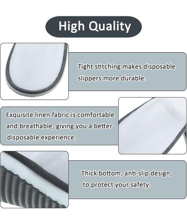 Buy Satinior 12 Pairs Disposable House Shoes - Comfortable Velvet Spa & Hotel Footwear for Men & Women | Closed Toe Design Ideal for Guests & Parties - Buy Online on GoSupps.com