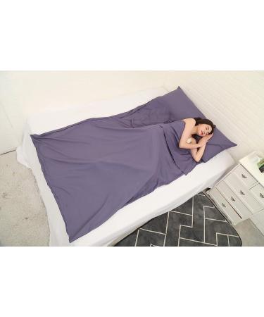 JITTY Sleeping Bag Liner 83x45 - Travel Sheet for Camping, Backpacking, and Hiking | Grey Blue - Ideal for Business Trips, Mountain Climbing, Hostels, and Train Travel - Buy Online on GoSupps.com