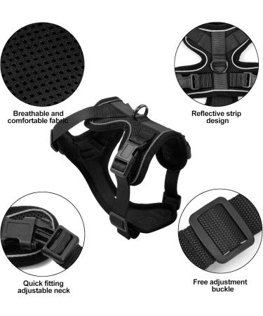 Doryum Cat Harness and Leash Set Adjustable Harness with Reflective Strips Escape Proof Soft Cat Vest and Lead for Small Dog Cat Pet Outdoor Training Walking Running (S) - Buy Online on GoSupps.com