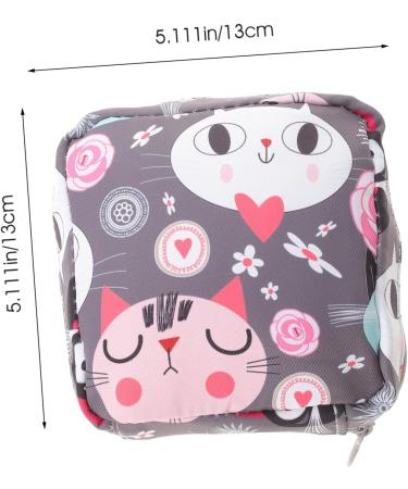 Healeved 5-Set Aunts Towel Keeping Pads for Teenagers - Portable Menstrual Tape Bags for Girls - Polyester Coin Tin Holder Bracket - Buy Online on GoSupps.com