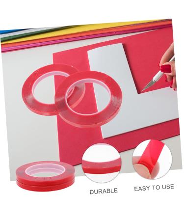 Abaodam 2 Rolls Transparent Double-sided Tape Nail Adhesive Display Holders Self Adhesive Nail Display Tapes Nail Displaying Tape Nails Tapes Double Sided Display Bar No Substrate Acrylic - Buy Online on GoSupps.com