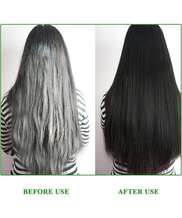 CCKULOOB Black hair color shampoo instant hair color shampoo hair dye natural long lasting hair color color shampoo for men and women hair dye in minutes 500 ml - Buy Online on GoSupps.com