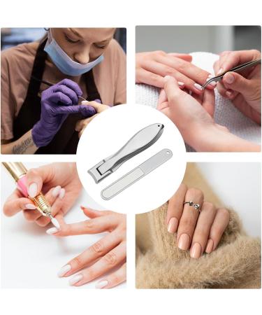 Adult fingernail clippers nail clippers nail clippers nail clippers with wide jaw opening and nail file for men and women fingernail clippers made of stainless steel Silver - Buy Online on GoSupps.com