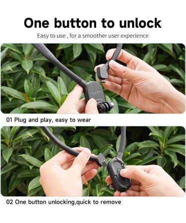 Telesin SE Neck Holder for GoPro Hero 12/10/9/8/6/5/Max/Mini & DJI OSMO Action - Flexible POV Multi-Angle Accessory for Easy Use & Skin-Friendly Comfort - Buy Online on GoSupps.com