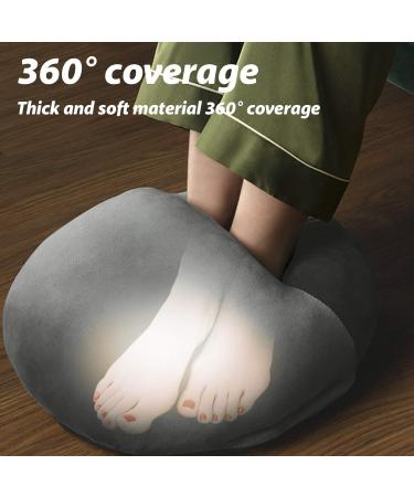 Niceyea USB Foot Warmer Slippers - Plush Heating Cushion for Winter Office & Sleep Therapy - Silver Gray - Buy Online on GoSupps.com