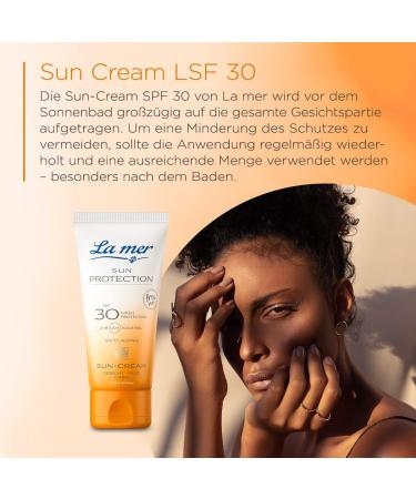 La mer Cosmetics AG La mer Sun Protection Sun Cream SPF 30 Sun Protection for the Face with AntiAgeing Effect Moisturising Sun Cream For All Skin Types 50 ml - Buy Online on GoSupps.com