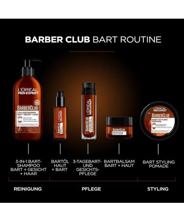 L'Or al Paris Men Expert 3 Day Beard & Facial Care for Men - Anti-Itching Barber Club 50ml - International Shipping Available - Buy Online on GoSupps.com