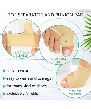 GLQSLQ Hallux Valgus Correction - Bunion Corrector & Toe Spreader Socks for Women | Silicone Pads & Hammer Toe Protection - Buy Online on GoSupps.com