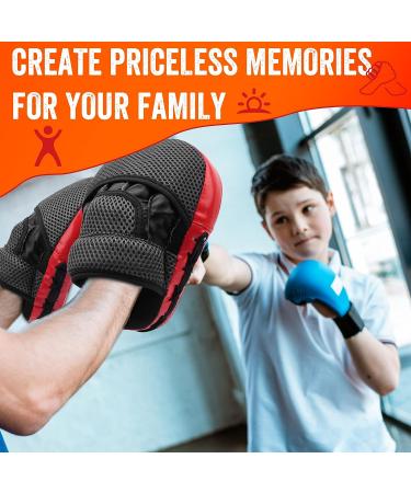 Kids Boxing Pads Focus Mitts | Punch Mitts for MMA, Muay Thai, Kickboxing | Martial Arts Training | Ages 3-12 | Gift Box Included - Buy Online on GoSupps.com