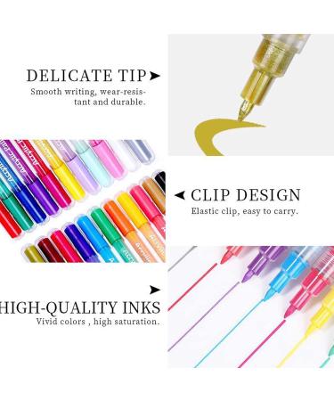 Nail Art Pens - Fine Tip Graffiti Drawing Pen for DIY Nail Art Decoration - Gold 03 - Buy Online on GoSupps.com