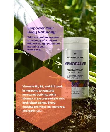 Vegan Menopause Supplements | Perimenopause & Menopause Vitamins for Women | 60 Capsules for Menopause Support - Buy Online on GoSupps.com