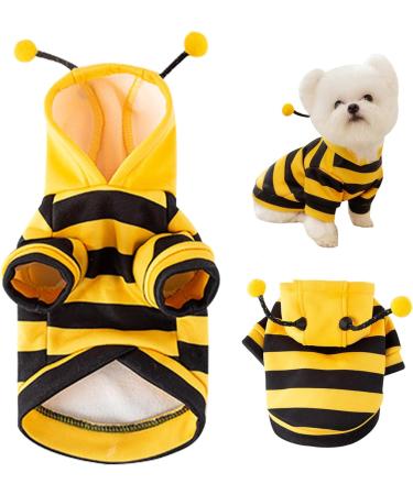 XL Funny Bumblebee Dog Costume - Cute Hoodie Pet Outfit for Christmas - Humble Bee Dog Clothing - Buy Online on GoSupps.com