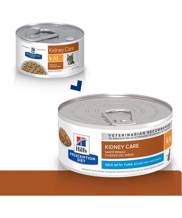 Hill's Prescription Diet k/d Kidney Care Wet Cat Food Pt Tuna 5.5oz (24 Pack) - Veterinary Diet - Buy Online on GoSupps.com