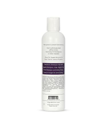 Virgo de Novo Dark Purple Toning Shampoo - True Tone for Blonde Hair Moisturizes & Brightens Sulfate Free Vegan - Ships Internationally - Buy Online on GoSupps.com
