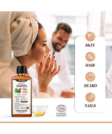 Buy Organic Jojoba Oil 900ml - Pure & Natural Cold Pressed - International Shipping Available - Buy Online on GoSupps.com