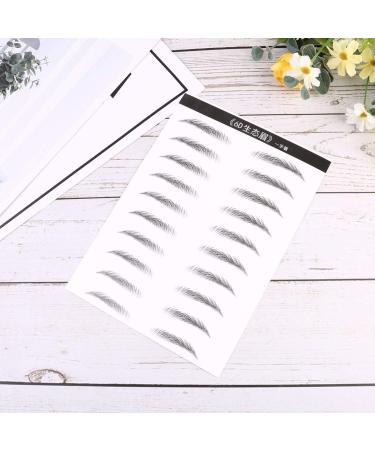 NOLITOY 4 Sheets Pairs 6d Eyebrow Sticker Brow Tatoo Eyebrow Makeup Tools Eyebrow Stickers 3 Proof - Buy Online on GoSupps.com