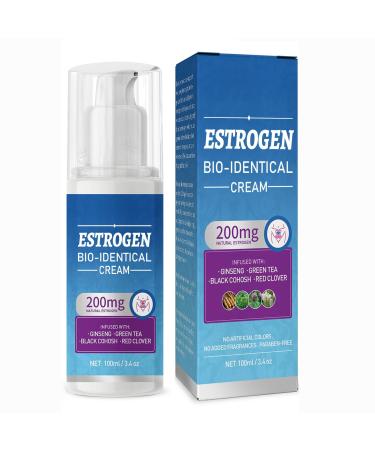 Estrogen Cream 100ML Natural Estrogen Cream for Women Menopause Balance Support for Body Menopause Relief Blue
