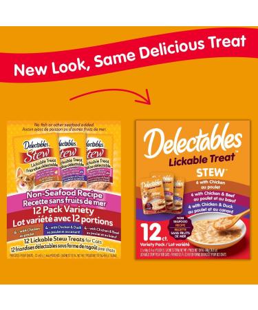 Hartz Delectables Stew Non Seafood Lickable Wet Cat Treats Variety Flavour 24 Pack - Buy Online on GoSupps.com