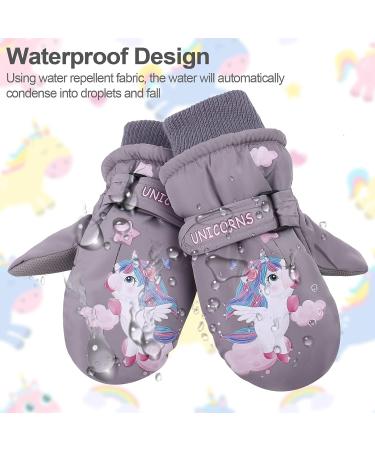 Jnuyisw Children's Ski Gloves | Waterproof & Warm Winter Gloves for Ages 2-10 | Windproof Snow Gloves for Girls | Perfect for Skiing & Snowboarding - Buy Online on GoSupps.com