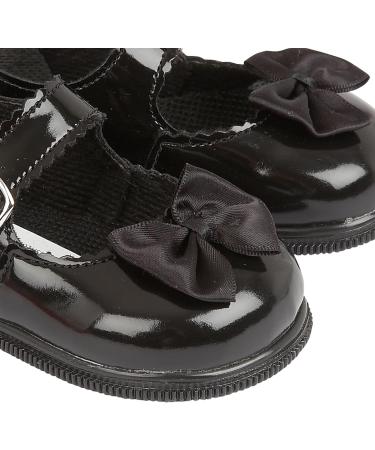 Baypods Toddler Shoes | Hard Sole Baby Girls First Walking Shoes | Anti-Slip Sole First Walkers | Made in England | 3 UK Child | Black Patent - Buy Online on GoSupps.com
