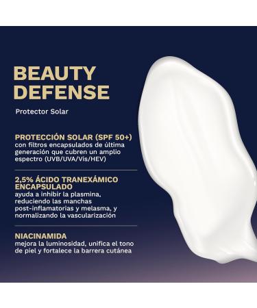  SANTAMARINA Santamarina Cosmetics Beauty Defense Facial Sunscreen SPF 50+ - All skin types - Lightweight facial sunscreen SPF 50+ - Second-skin effect - Protects prevents dark spots and beautifies - 50 ml - Buy Online on GoSupps.com