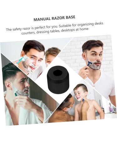 Minkissy Razor Base Stand - 2 Pack Metal Clips for Razors & Makeup - Durable Aluminum Alloy Double-Edged Compact Design (3.8x3.3cm) - Perfect for International Shipping - Buy Online on GoSupps.com