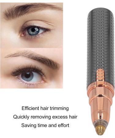 Buy Electric Eyebrow Hair Remover & Facial Hair Trimmer for Women - Painless & Portable with LED Light - Perfect for Lips & Nose (Black - Buy Online on GoSupps.com