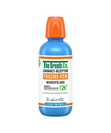 The Breath Co mouthwash (500ml) gum care for up to 12 hours of fresh breath antibacterial mouthwash for dental care for bad breath alcohol -free ice cream -mince -mint taste - Buy Online on GoSupps.com