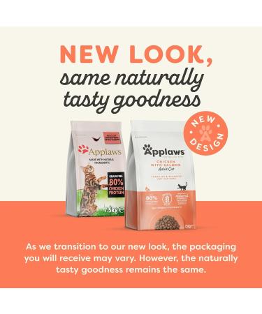Applaws Grain-Free Cat Dry Food for Adults - Chicken & Salmon 7.5kg | International Shipping Available - Buy Online on GoSupps.com