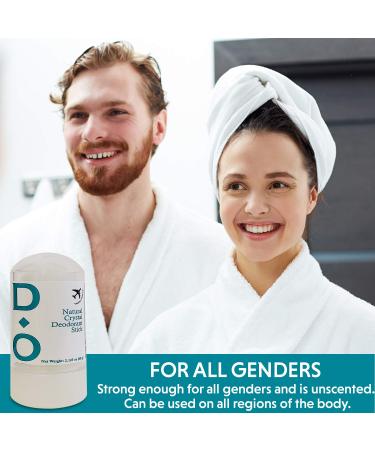 Shop D-O 100% Natural Crystal Deodorant Stick - Mini Travel Size (2 Pack) | Aluminum-Free & Chemical-Free | Ideal for Travel - Buy Online on GoSupps.com