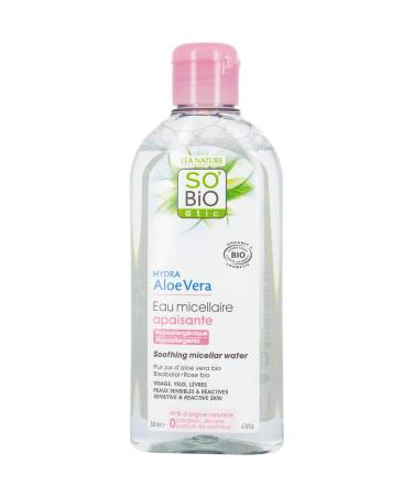 SO'BiO tic Cosmebio Hydra Aloe Vera Hypoallergenic Sensitive and Reactive Skin Soothing Micellar Water 200 ml