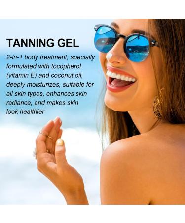 1Pcs Luxury Intensive Tanning Gel Natural Tanning Accelerator Cream Gel Tanning Butter for Outdoor Sunbath - Buy Online on GoSupps.com