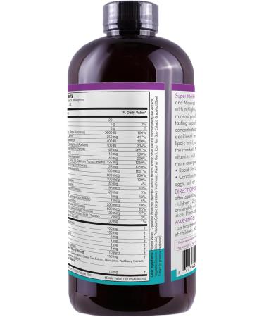 Liquid Super Multivitamin and Minerals - Premium Liquid Vitamins for Enhanced Absorption - Daily Liquid Multivitamin Supplement for Optimal Health and Wellness - 16 oz 16 Fl Oz (Pack of 1) - Buy Online on GoSupps.com