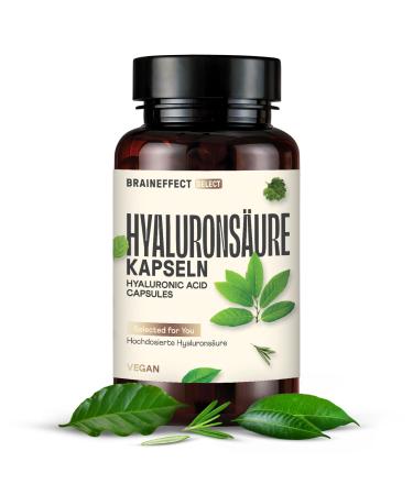 Braineffect hyaluronic acid capsules - 180 capsules - standard dose (400mg per capsule 500 to 700 kda) - with zinc - vegan & without additives