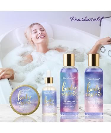 PEARLWORLD Spa Gift Set for Women | 12-Piece Aromatic Bath & Body Lotion Gift Basket for Teen Girls | Perfect International Gift Box - Buy Online on GoSupps.com