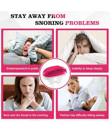 Anti Snoring Nasal Air Purifier - Sleep Apnea Device for Men and Women - Stop Snoring and Improve Sleep Quality - Red - Buy Online on GoSupps.com