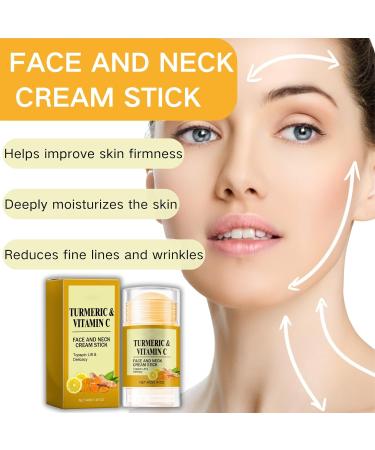 Face and Neck Cream Stick Turmeric Face Cream Neck Firming Cream Skin Tightening Cream for Face Anti Wrinkle Anti Aging Lifting Moisturizing Vitamin C Night Cream for Mature Skin - Buy Online on GoSupps.com