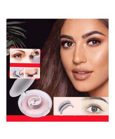 2022 New Reusable Self Adhesive Lashes  Waterproof Reusable Eyelashes No Eyeliner or Glue  Fake Eyelashes Natural Look  Stable/non-slip Natural Lashes  Perfect False Eyelashes for Women (NATURAL)