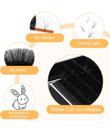 Easy Fan Lashes D-0.03-15mm | Russian Volume Eyelash Extensions | Self Fanning Lashes | 15mm D Curl | Blooming Volume Lash Extension - Buy Online on GoSupps.com