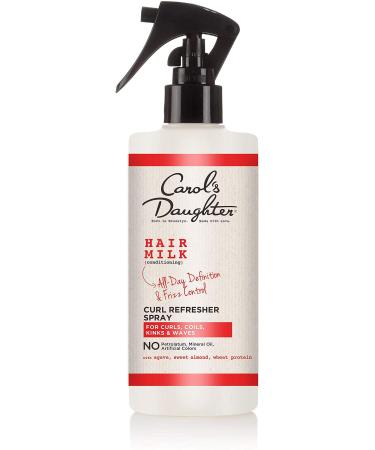 Carols Daughter Hair Milk Curl Refresher Spray for Curls, Coils and Waves, with Agave, Sweet Almond and Wheat Protein, Hair Refresher Spray, 10 fl oz