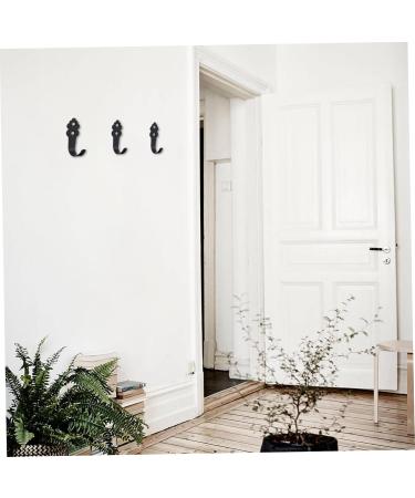 Cabilock 20 Pcs Hook up Wall Mounted Coat Hooks Rustic Coat Hooks Rustic Hanger Robe Hook Bag Hook Porch 7X4CMx2pcs Blackx2pcs - Buy Online on GoSupps.com