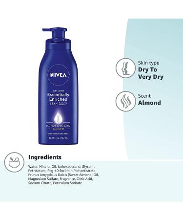 Nivea Essentially Enriched Body Lotion 16.9 fl oz - Deep Moisture & Hydration - Buy Online on GoSupps.com