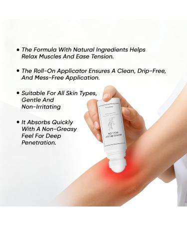 Nerve Relief Roll On - Fast Absorbing & Quick Drying Magnesium Roll On Lotion with Aloe Vera Arnica Menthol & More for Relief Foot & Leg Care 75ml / 2.5oz 1 - Buy Online on GoSupps.com