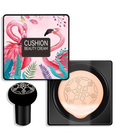 Mushroom Head Air Cushion CC Cream BB Cream Foundation Moisturizing CC Cream Nude Liquid Foundationb Makeup Concealer Lasting Makeup Foundation Even Skin Tone Makeup Base Primer(Natural) Naturalb