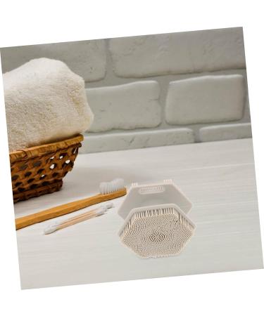 Beatifufu Face Brush Silicone Face Scrubber Face Washer Brush Facial Brush Silicone Facial Cleansing Brush Face Cleansing Brush Scrubber Cleaning Brush Face Exfoliator Silica Gel Double Head 6.50X6.50X4.00CM Grey - Buy Online on GoSupps.com