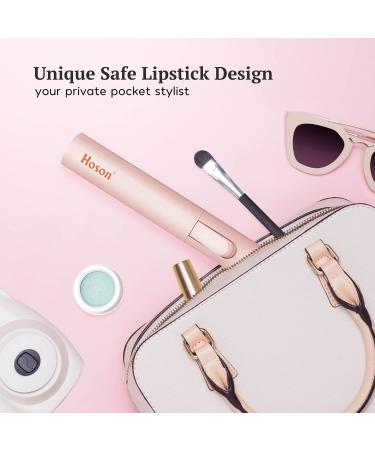 Ceramic Mini Curling Iron for Short Hair - Small Hair Curler for Travel - Dual Voltage Curling Wand (Light Pink) - 1 inch - Buy Online on GoSupps.com