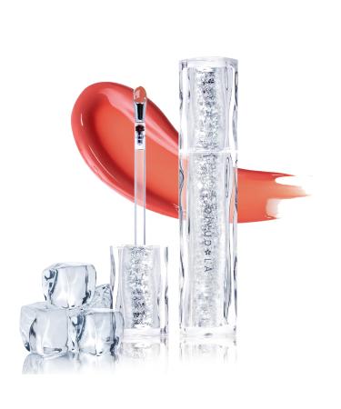 Plumping Lip Gloss Lip Gloss with Metallic Brush Moisturizing Liquid Lipstick with Glossy Finish Jelly Texture Lip Stain Long Lasting & High Shine Korean Lip Gloss Lip Makeup -01