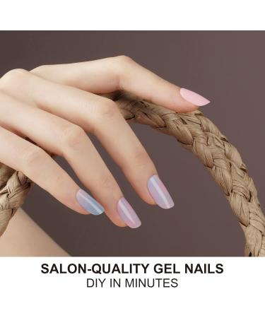 DANNI & TONI Ulrica Salon-Quality Gel Nail Wraps Set - 28 Stickers in Pink and Sky Blue - Buy Online on GoSupps.com
