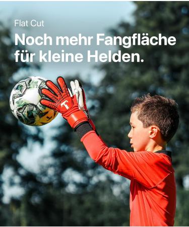 T1tan Children Goalkeeper Gloves with Finger Protection | Red Beast Junior 3.0 | Football Gloves for Future Stars | Various Sizes & Colors - Buy Online on GoSupps.com